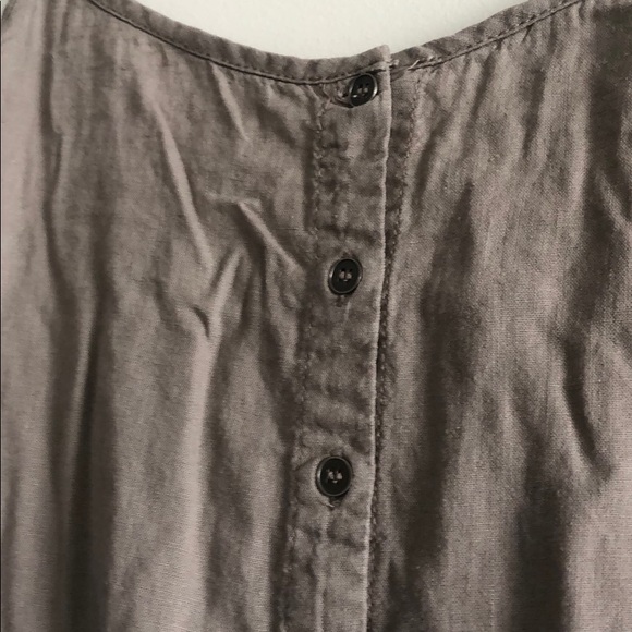 Forever 21 Tan Linen Romper with pockets - Picture 2 of 4